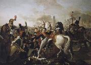 Pierre Gautherot Napoleon Ier, blesse au pied devant Ratisbonne, est soigne par le chirurgien Yvan, 23 avril 1809 oil painting on canvas